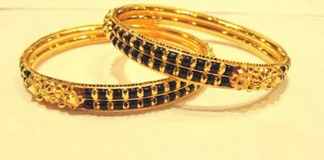 9849918039 Black Beads Bangles Gold, Beads Bangles Gold, Black Beads Bangles, Beads Bangles, Golden Bangles, Gold Jhumka, Mangalsutra Design, Gold Jhumka Earrings, Gold Bangles For Women