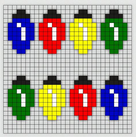 Do It Your Freaking Self - perler bead patterns Archives - Do It Your Freaking Self Christmas Lights Cross Stitch Pattern, Perler Bead Wreath Pattern, Small Christmas Perler Bead Patterns, Small Perler Beads Ideas Christmas, Perler Bead Stranger Things, Peeler Bead Ideas Christmas, Christmas Kandi Patterns, Medium Perler Bead Patterns, Diy Perler Beads Patterns