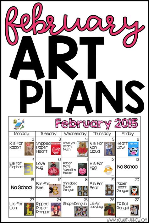 Check out these February Art Plans I use in my Special Education classroom. These art projects are perfect fine motor activities for any student. The Groundhogs and Valentine's Day themes are perfect for any classroom during the month of February! February Themes For School, February Art Projects For Kids, Themes For February, February Lesson Plans, Homeschooling Prek, February Art Projects, February Classroom Activities, February Lesson Plan, February Art