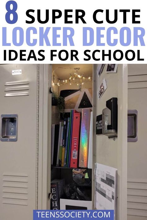 Want your locker to stay cute and organized this school year? Here are 8 of the absolute best locker decor ideas that you’ll want to recreate. Locker Ideas Highschool, Small Locker Organization, Diy Locker Shelf, Cute Locker Ideas, Locker Decorations Diy, School Locker Organization, School Locker Decorations, Middle School Lockers, High School Lockers