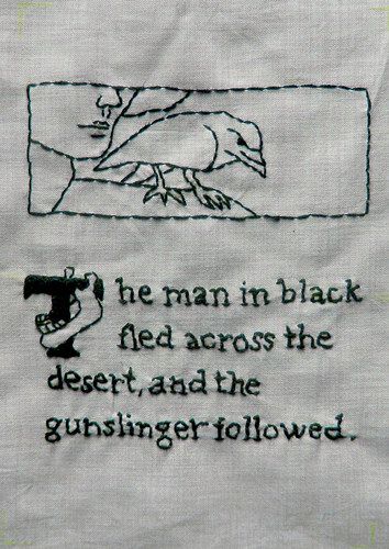 Stephen King - The Gunslinger (opening line) Paranoid Quotes, The Gunslinger, A Study In Pink, Hand Of The King, Singing In The Rain, Embroidery Patterns Free, The Fault In Our Stars, Nerd Alert, Free Embroidery