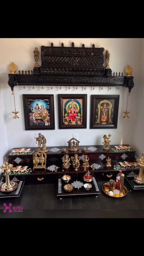 Modern Puja Unit, Pooja Room Ideas Indian, Ladies Party Dresses, Mini Dress Spring, Pooja Door Design, Indian Room Decor, India Home Decor, Temple Design For Home, Indian Home Design