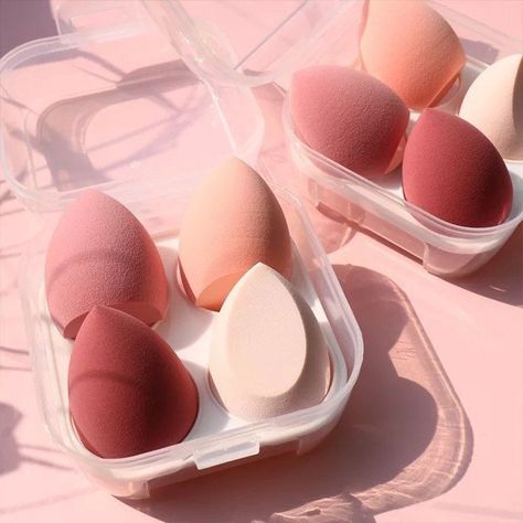 Спонж Beauty Blender, Beauty Blender Set, Powder Sponge, Purple Bottle, Makeup Blending, Beauty Blenders, Makeup Blender, Blending Sponge, Pink Bottle