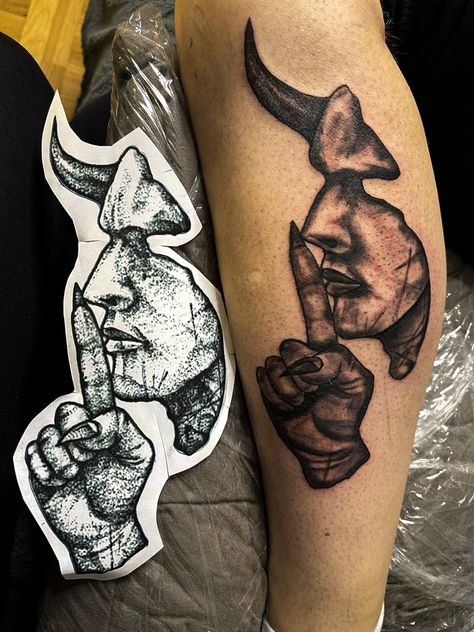 Devil Tattoo Demons, Acta Non Verba Tattoo, Demon Tattoo For Men, Devil Tattoo Design, 2024 Tattoo, Web Tattoo, Devil Tattoo, Demon Tattoo, Sun Tattoos