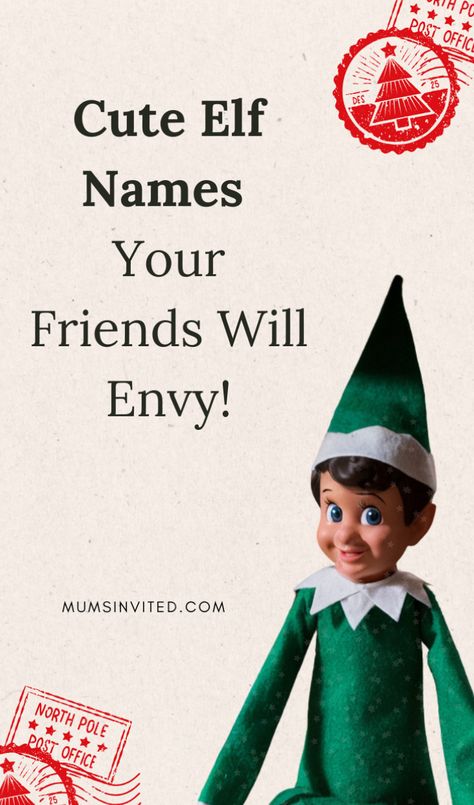 This is the only aesthetic elf name ideas list you'll ever need. Parents who want a funny elf on the shelf  name for their kids will love this. Take a look at this list of 400+ clever, modern & cute elf on the shelf names right now! These are elf on the shelf names funny. elf on the shelf names unique. elf names. Christmas elf on the shelf names. elf on the shelf names boy and girl. elf on the shelf arrival ideas names. good elf names. elf on the shelf baby names. elf on the shelf duo names. Elf Names Girl, Elf On The Shelf Aesthetic, Elf Name Ideas, Elf On Shelf Names, Elf On The Shelf Baby, Duo Names, Elf On The Shelf Names, Girl Elf On The Shelf, Good Elf Names