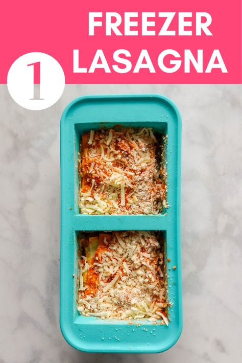 Souper Cubes Meal Prep, Freezer Lasagna, Freezer Casseroles, Souper Cubes, Prep Freezer Meals, Cube Ideas, Once A Month Cooking, Frozen Lasagna, Freezer Prep