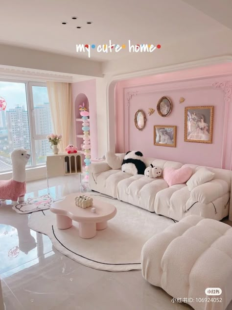 Pink Living Room Decor, Elegant Girls, Music On Spotify, Dream Apartment Decor, Pink Living Room, Dream House Rooms, Cozy Room Decor, Apartment Decor Inspiration, Room Makeover Bedroom