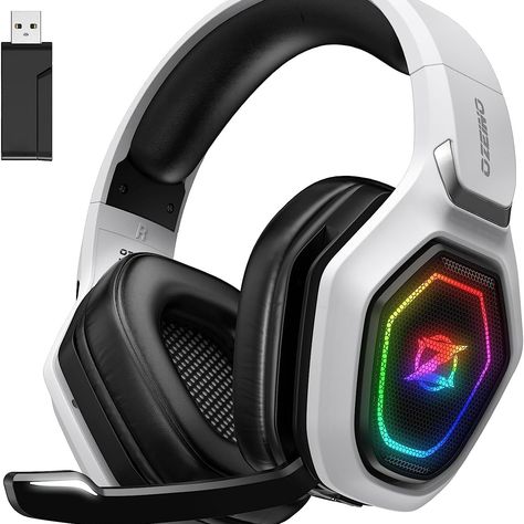 For PC, PS5, PS4 - Lightspeed USB & Type-C 2.4GHz Ultra Stable Low Latency Gaming Headphones with Flip Microphone, 30-Hr Battery Gamer Headset for Switch, Laptop, Mobile Gamer Headset, Playstation Store, Wireless Gaming Headset, Computer Camera, Headphones With Microphone, Gaming Headphones, Wireless Technology, Gaming Headset, Surround Sound