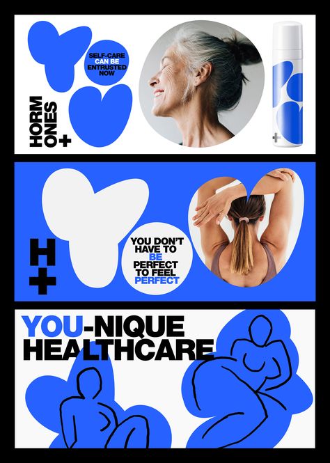 Hormones+You. Brand Identity on Behance Wellness Design Graphic, Fashion Identity Design, Healthcare Branding Design, Health Care Branding, Medical Graphic Design, Health Brand Identity, Medical Visual Identity, Womens Health Branding, Skin Care Brand Identity