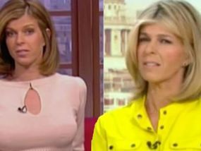 KATE GARRAWAY was left hugely embarrassed on Friday's edition of Good Morning Britain as the hosts of the show took a look back at the archives and uncovered some throwback pictures of their early days as journalists, highlighting her assets in particular. Kate Galloway, Charlotte Hawkins, Star View, Kate Garraway, Laughing Face, News Presenter, Throwback Pictures, Tv Radio, Good Morning Britain