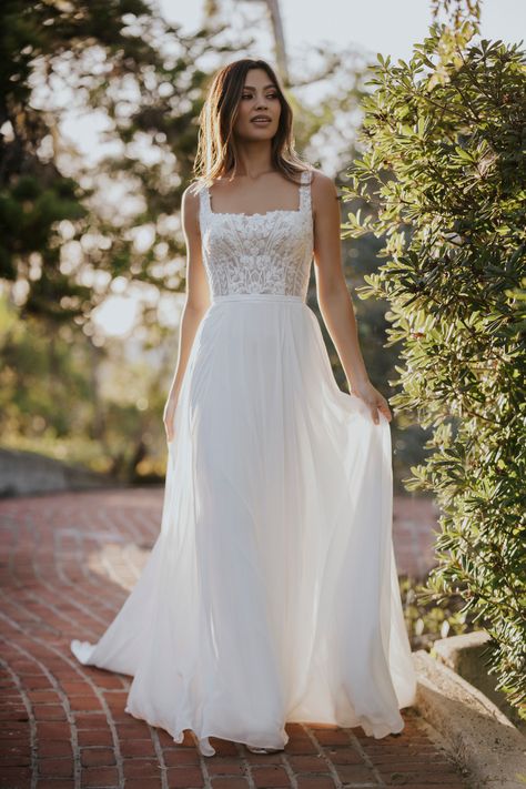 Romance Wedding Dress, Allure Romance, Girls Bridesmaid Dresses, Essense Of Australia, Charlotte Wedding, Designer Bridal Gowns, Wedding Dresses Beaded, Allure Bridal, Chiffon Gown