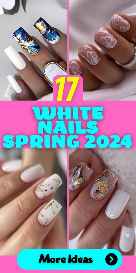 Short Square Milky White Nails with 2024 Flair: Short square milky white nails are a versatile choice for 2024, offering a timeless yet trendy appearance. Experiment with 2024 trends by adding unique nail art designs, color combos, and a touch of elegance. Milky Nails With Flowers, White Nails Ideas 2024, Spring Nails 2024 Square Short, Trendy Spring Nails 2024 Square, Summer Nail 2024 Trends White, Short Square Spring Nails 2024, Manicure Essentials, Coffin Nails Ombre, Black And White Nail Designs