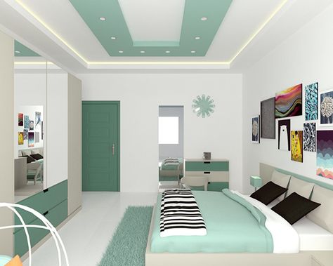 Interior Design Bedroom Colour, Room Colour Design Bedrooms, Bedroom Color Ideas For Small Rooms, Bedroom Colour Design, Room Colour Ideas Bedroom, Ceiling Color Ideas, Interior Color Combinations, Small Bedroom Color Ideas, Bedroom Design Modern Luxury