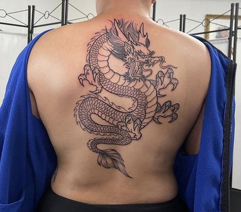 Dragon Tattoo Back, Black Dragon Tattoo, Dragon Tattoo Meaning, Red Dragon Tattoo, Chinese Dragon Tattoos, Dragon Tattoo For Women, Dragon Tattoos, Pretty Tattoos For Women, Red Ink Tattoos