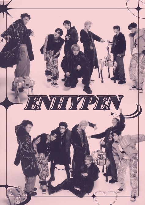 Enhypen Y2k Posters, Enhypen Magazine Cover, Enhypen Magazine Edit, Enhypen Poster Room Decor, Enhypen Cover Photo, Subtle Kpop Posters, Enhypen Poster Prints, Magazine Edit Kpop, Kpop Magazine Edit