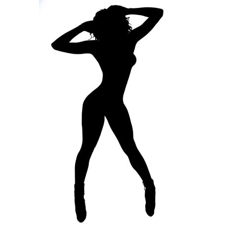 Model Silhouette, Flash Ideas, Clothing Templates, Pin Up Drawings, Coloring Pages For Grown Ups, Devil Tattoo, Black And White Art Drawing, Silhouette Clip Art, Woman Silhouette