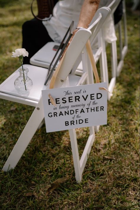 Click the image to shop Passed Relatives Wedding, We Saved You A Seat Wedding, Passed Family Members Wedding, Memorial Seat At Wedding, Wedding Memorial Ideas, Wedding Memorial, In Loving Memory, Favorite Products, Family Members