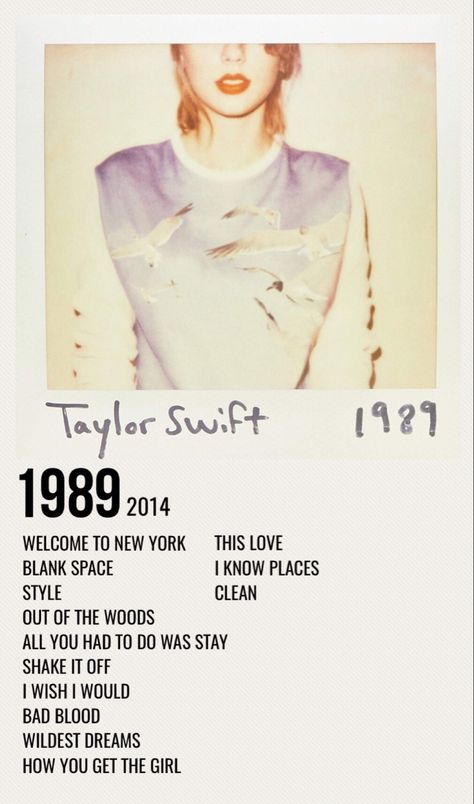 Taylor 1989 Album Cover, 1988 Taylor Swift Album Cover, Taylor Swift 1989 Album Poster, Taylor Swift Album Cover 1989, Taylor Swift Album Cards, 1989 Album Poster, 1989 Songs Taylor Swift, 1989 Taylor Swift Song List, Taylor Swift Album Songs List