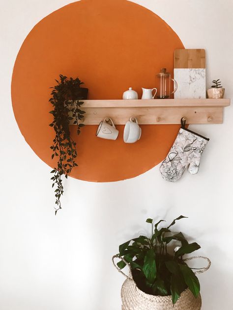 Circle Wall Paint, Mood Board Bedroom, Stylish Room Decor, Soft Autumn Color Palette, Autumn Color Palette, Modern Floating Shelves, Wall Art Diy Paint, Beauty Room Decor, Wall Painting Decor