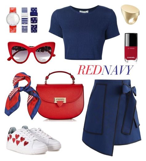 Red And Blue Outfits For Women, Red And Navy Blue Outfit, Red Blue Outfit, Blue And Red Outfit, Navy Blue Outfits, Red And Blue Outfit, Navy Blue Outfit, Stile Blair Waldorf, Navy Summer Dress