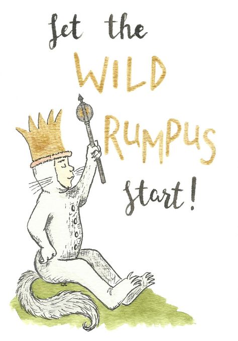 https://society6.com/product/let-the-wild-rumpus-start-clk_print Let The Wild Rumpus Start, Wild Birthday Party, Woodworking Books, Picture Books Illustration, Staff Appreciation, Baby Nursery Decor, Wild Ones, Nursery Prints, Book Illustration