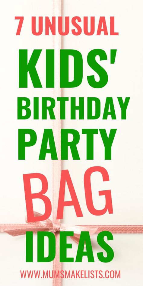 Boys Party Bag Ideas, Kids Party Gift Bag Ideas, Party Bag Alternative, Party Bag Ideas, Toddler Party Favors, Kids Party Bags, Ideas For Birthday Party, Christmas Party Games For Kids, Kids Party Bags Fillers