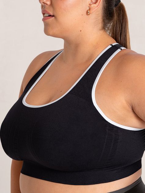 The supportive sports bra for every workout. This comfy & breathable, medium support sports bra is perfect for yoga, running, and more! Impact Design, Supportive Sports Bras, Medium Support Sports Bra, Cotton Bras, Perfect Bra, Racerback Sports Bra, Stay Active, Women's Sports, Women's Shapewear