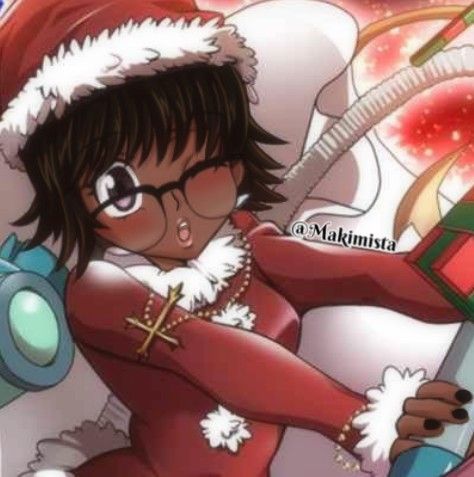 Black Shizuku Pfp, Black Anime Christmas Pfp, Christmas Pfp Cartoon, Poc Manga, Christmas Pfp Aesthetic, Drawing Edits, Poc Pfps, Christmas Profile Pictures, Christmas Pfps