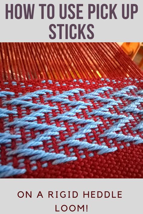 Rigid Heddle Pick Up Stick Patterns, Rigid Heddle Weaving Projects Pattern, Pick Up Stick Weaving Patterns, Loom Weave Patterns, Simple Weaving Patterns, Rigid Heddle Weaving Projects Ideas, Ridged Heddle Weaving Projects, Weaving Rigid Heddle Loom, Rigid Heddle Loom Weaving Patterns