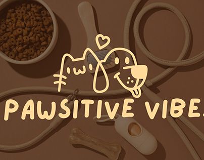 Pawsitive Vibes, Illustration Graphic Design, Graphic Design Adobe, Design Working, Pet Care, Adobe Illustrator, Illustrator, Branding, Pet