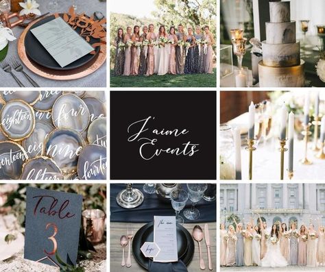 I’m asked a lot if it’s ok to mix metals in your wedding decor. Not only is it ok to mix metallics but it can actually be a fun combination. Think silver and rose gold, gold and silver or copper and gold. You can make it a major part of your design or just incorporate a few pieces with varying styles and colors of candle holders on the table. Want more inspiration for mixing metals at your wedding? Head over to our Pinterest board Mixed Metals Wedding Decor, Metallic Wedding Theme, Mixed Metals Wedding, Mixing Metals, Metallic Wedding, Event Table, Wedding Set Up, Mixed Metals, Wedding Party Dresses