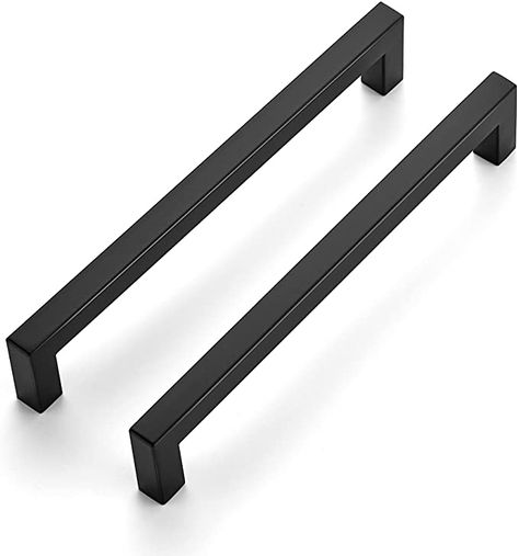 Ravinte 10 Pack 7-1/2 Inch Kitchen Square Cabinet Handles Matte Black Cabinet Pulls Black Drawer Pulls Kitchen Cabinet Hardware Kitchen Handles for Cabinets Cupboard Handles Drawer Handles - - Amazon.com Black Drawer Pulls Kitchen, Matte Black Cabinet Pulls, Cabinet Pulls Black, Black Cabinet Pulls, Cabinet Hardware Kitchen, Drawer Pulls Kitchen, Handles For Cabinets, Stainless Steel Kitchen Cabinets, Drawer Pulls Kitchen Cabinets