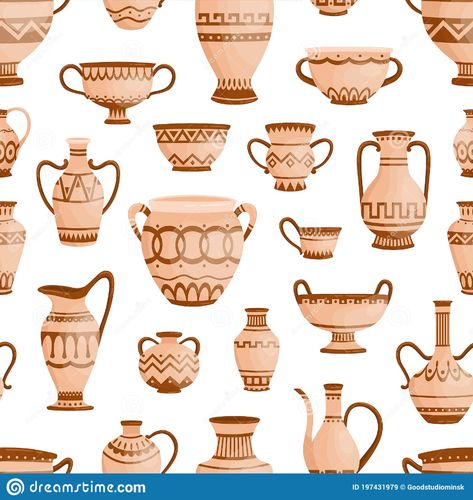 Ancient Greek Pottery, Pottery Vases, Greek Pottery, Greek Vases, Pottery Classes, Pot Designs, Antique Vase, Decorative Pots, Greek Art