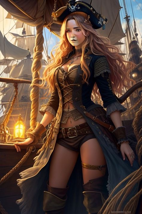 Pirate Books, Girl Pirates, Pirate Cosplay, Pirate Girl, Steampunk Pirate, Pirate Queen, Amazon Warrior, Pirate Art, Pirate Woman