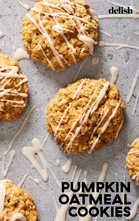 Pumpkin Oat Cookies, Pumpkin Spice Recipes, Fall Dec, Pumpkin Pie Oatmeal, Oat Recipes, Pumpkin Oatmeal Cookies, Pumpkin Oats, Almond Meal Cookies, Pumpkin Spice Recipe