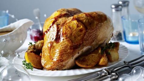 Christmas turkey crown with bacon lattice recipe - BBC Food Turkey Crown Recipe, Turkey Crown, Xmas Recipes, Mary Berry Recipe, Berry Recipes, Cooking A Roast, Christmas Turkey, Family Lunch, Roast Turkey