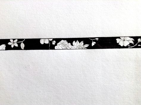 Negative Space Flower Band Negative Space Band Tattoo, Arm Band Tattoo Cover Up Ideas, Flower Band Tattoo Design, Negative Space Flower, Flower Band Tattoo, Band Tattoo Ideas, Wrist Band Tattoo, Tattoo Band, Simple Arm Tattoos