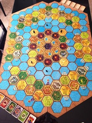 custom "hex board" Catan Game, Catan Board Game, Board Game Room, Catan Board, Board Game Box, New Year's Games, Settlers Of Catan, Board Game Table, Board Game Design