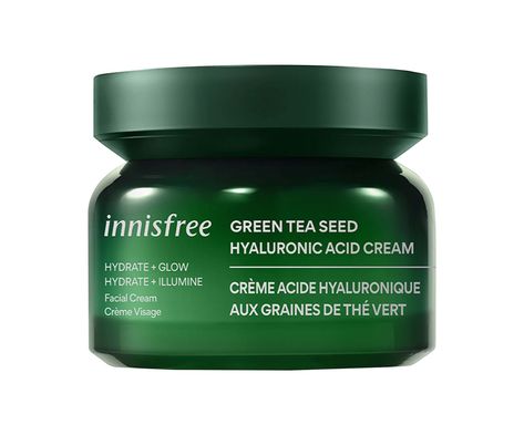 Green Tea Moisturizer, Hyaluronic Acid Cream, Innisfree Green Tea, Hydrating Eye Cream, Moisturizer For Oily Skin, Hydrating Moisturizer, Oily Skin Care, Best Moisturizer, Hydrating Cream