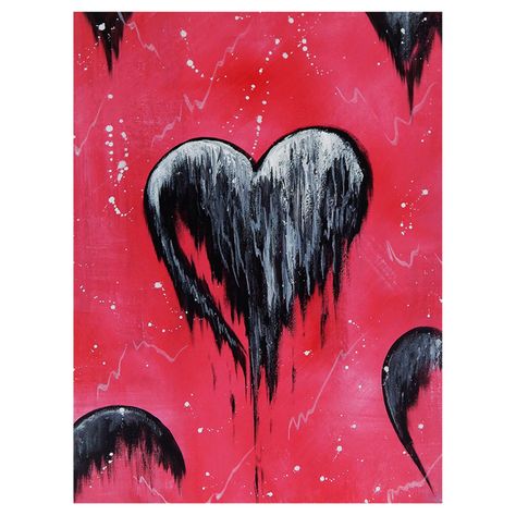 Heart Art Painting, Art Mini Toile, Art Timeline, Pretty Hearts, Traditional Eclectic, Pop Art Artists, Eclectic Farmhouse, Contemporary Traditional, Matte Size