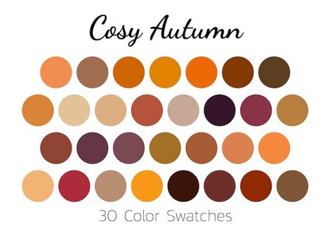 Cosy Autumn, Color Swatches, Color Palette, iPad - Etsy Solid Color Icons, Cozy Colors Palette, Swatches Color, Highlight Icons Instagram, Gold Shades, Instagram Story Highlight Covers, Color Icons, Cosy Autumn, Visual Merchandising Displays