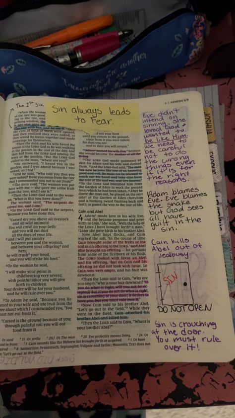 Book Of Genesis Bible Study Notes, Bible Annotations Genesis, Genesis Chapter 1 Notes, Genesis 3 Bible Journaling, Genesis Bible Journaling Notes Chapter 1, Genesis Bible Journaling Notes, Genesis Bible Journaling, Bible Journaling Notes, Chapter Quotes