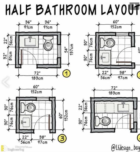 Wall Design Bathroom, Under Stairs Bathroom, Small Narrow Bathroom, Stairs Bathroom, Construction Bedroom, Retaining Wall Design, Bathroom Dimensions, Bathroom Layouts, Bathroom Design Layout