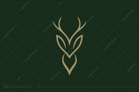 Deer Design Logo, Antler Tattoos, Elk Tattoo, Deer Tattoo Designs, Stag Tattoo, Hirsch Silhouette, Deer Logo, Deer Tattoo, Deer Design