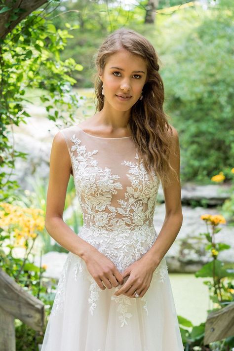 Button Back Wedding Dress, Lillian West Bridal, Lillian West Wedding Dress, Train Wedding Dresses, Bridal Gown Styles, Lillian West, Back Wedding Dress, Wedding Dress Train, Fallen In Love