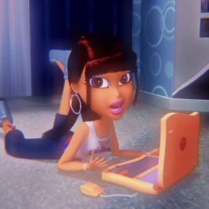 bezh on Twitter: "girl blogging for the #MetGala… " Bratz Yasmin Icon, Bratz Reaction, Y2k Pfp Aesthetic, Bratz Mood, Yasmin Bratz, Bratz Movie, Bratz Yasmin, Bratz Y2k, What Meme