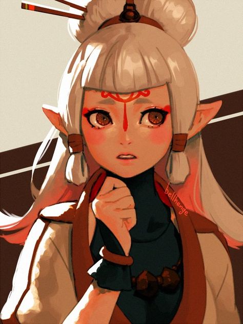 Princesa Zelda, Zelda Breath Of The Wild, Zelda Art, Legend Of Zelda Breath, Zelda Breath, Breath Of The Wild, Video Game Art, An Anime, White Hair