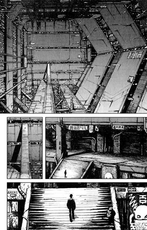 Blame Manga, Tsutomu Nihei, Sci Fi Comics, Perspective Art, Arte Cyberpunk, Manga Pages, Cyberpunk Art, Environment Design, Environment Concept Art