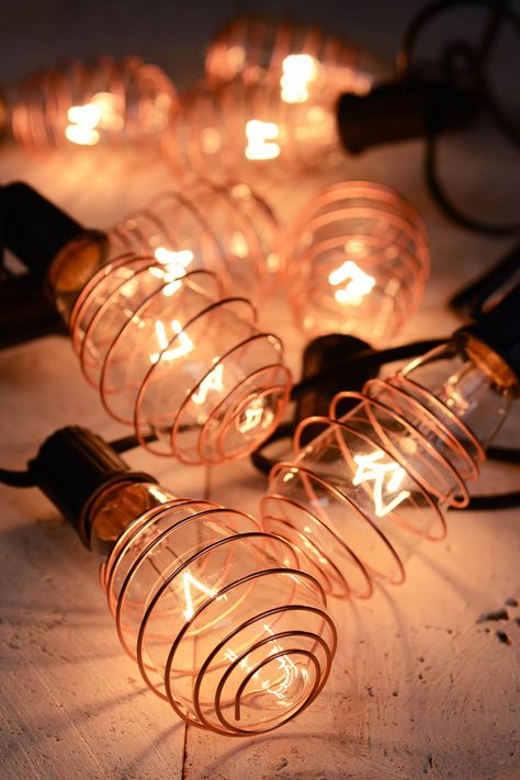 Vintage Lighting Diy, Diy Hanging Light, Vintage Industrial Lighting, Bulb String Lights, Edison Lighting, Indoor String Lights, Bulb Light, Theme Color, Well Lights