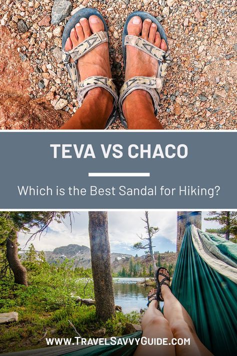 We browsed over 15 sandals and found these two brands to be the highest rated. Read further to browse through the Teva vs Chaco in-depth comparison. By the end of the comparison, you’ll surely be able to decide whether you’re a Chaco fan or a Teva lover. Trekking Essentials | Camping Gear | Outdoor wear | Wanderlust | Active Summer Holiday | Hiking Footwear Teva Hiking Outfit, Chacos Sandals Aesthetic, Trekking Essentials, Teva Sandals Outfit, Holiday Must Haves, Hiking Outfit Men, Trekking Equipment, Asia Travel Outfit, Sandals Outfit Summer